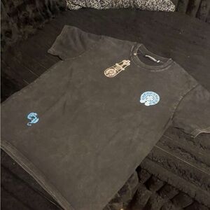 Chrome Hearts Black Tee with Blue Accents